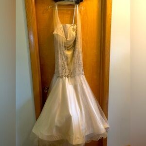 Clarisse gold/champagne prom dress.